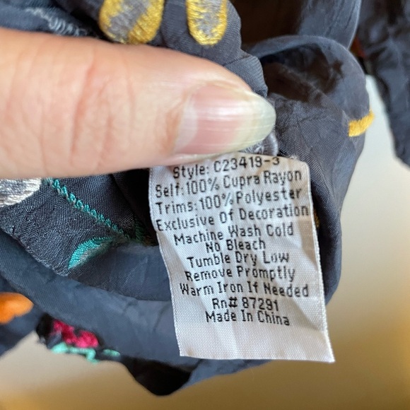 #31- JOHNNY WAS-TAZANNA TUNIC size small - Picture 6 of 6